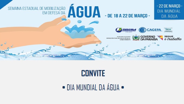 Abertas as inscrições para palestras da Semana da Água
