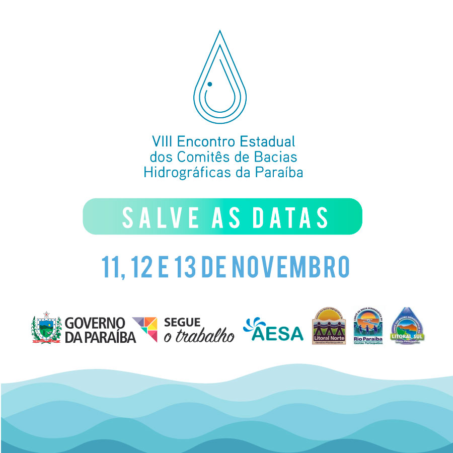 VIII Encontro Estadual de Comitês de Bacias Hidrográficas da Paraíba abre inscrições