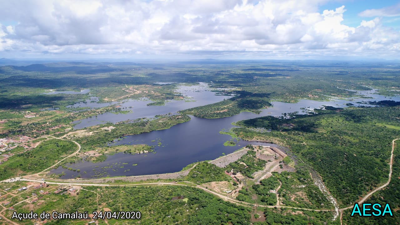 Vídeos: confira as imagens de drone dos açudes Camalaú e Poções