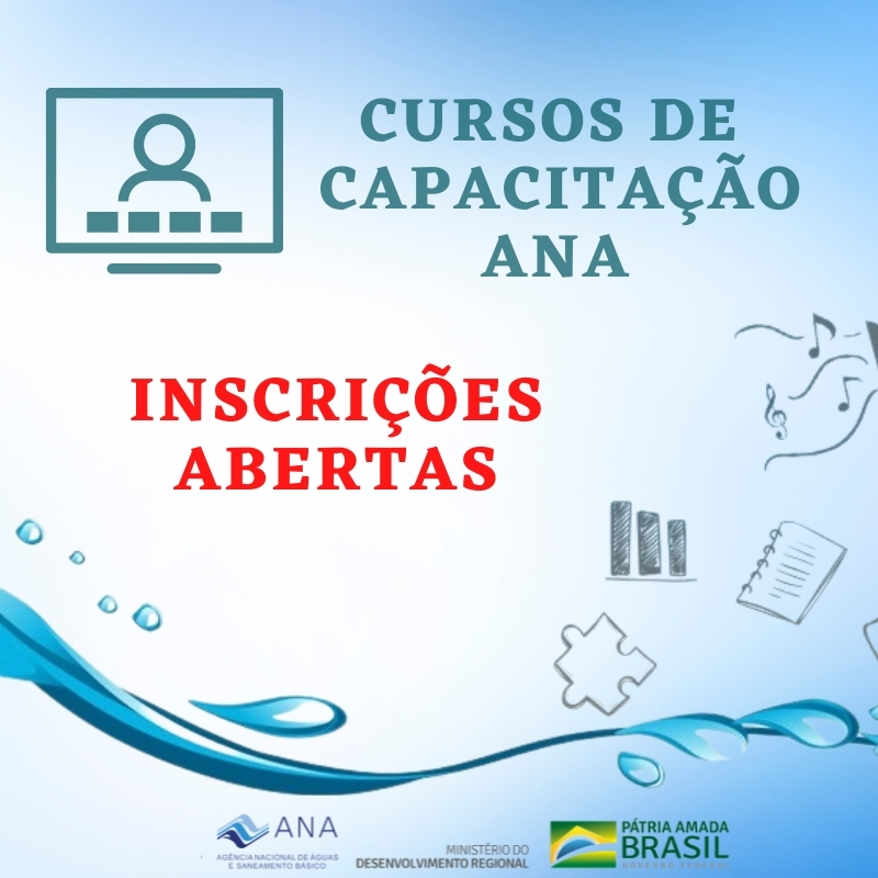 ABERTAS AS INSCRIÇÕES PARA CURSOS GRATUITOS PROMOVIDOS PELA ANA