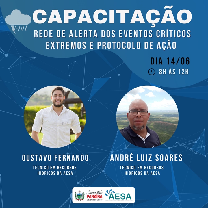Abertas as inscrições para capacitação “Rede Alerta de Eventos Críticos Extremos”