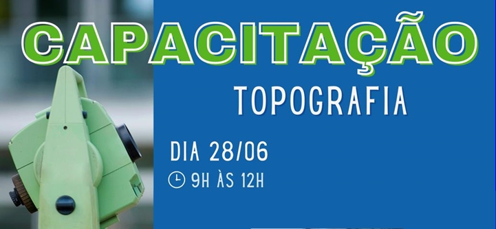 Abertas as inscrições para a capacitação Topografia