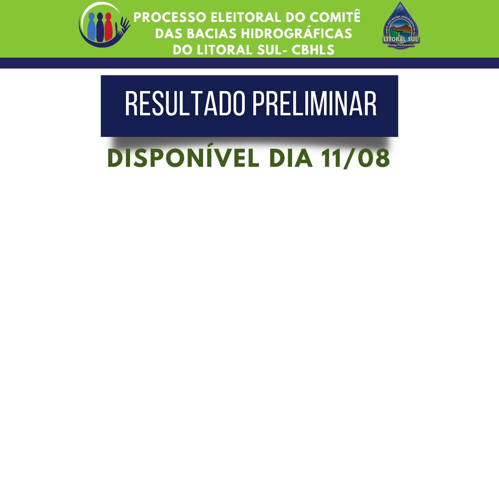 Comitê do Litoral Sul divulga relação preliminar dos habilitados no processo eleitoral