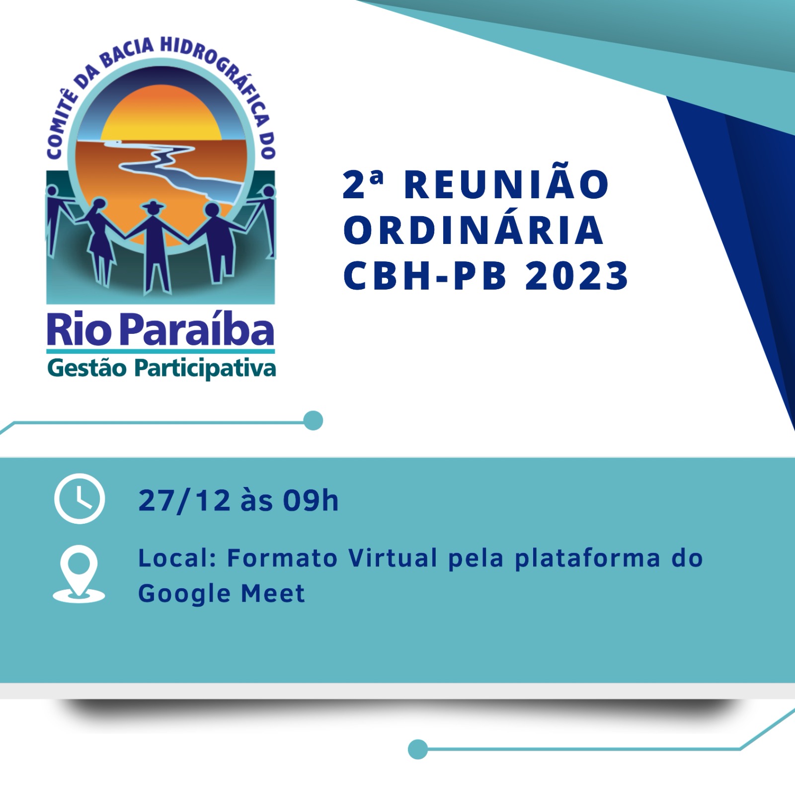 Comitê da Bacia Hidrográfica do Rio Paraíba realiza reunião nesta quarta (27)
