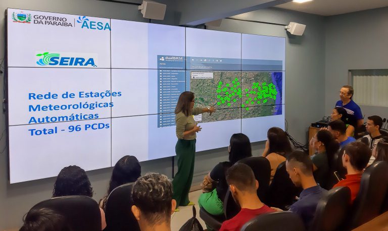 Aesa recebe alunos da UEPB: Curso de Geografia explora o monitoramento hídrometeorológico