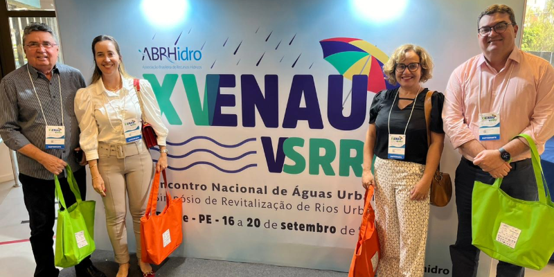 AESA MARCA PRESENÇA NO XV ENCONTRO NACIONAL DE ÁGUAS URBANAS, EM RECIFE